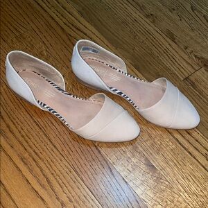 TOMS Women's Beige D'Orsay Flats
